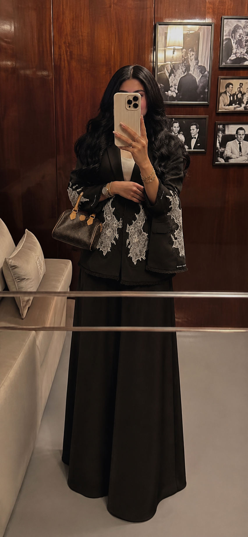 Black Embroidered