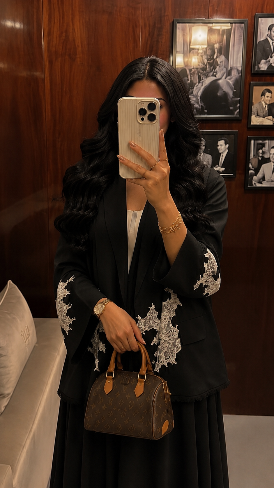 Black Embroidered