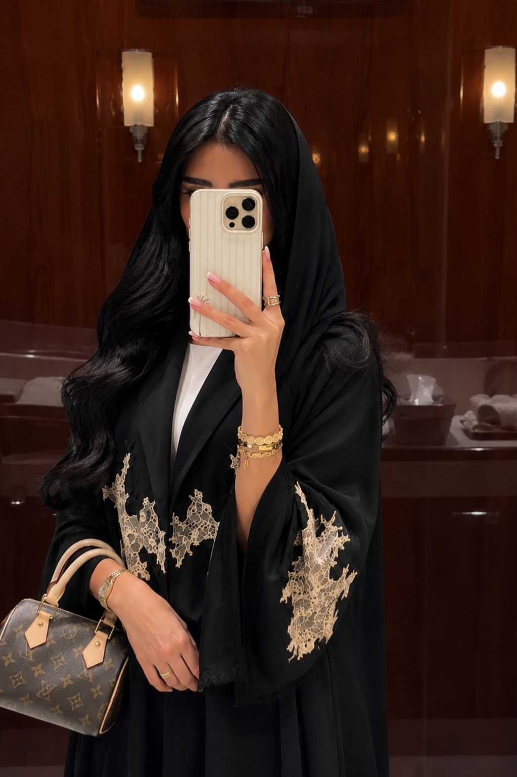 Black Embroidered