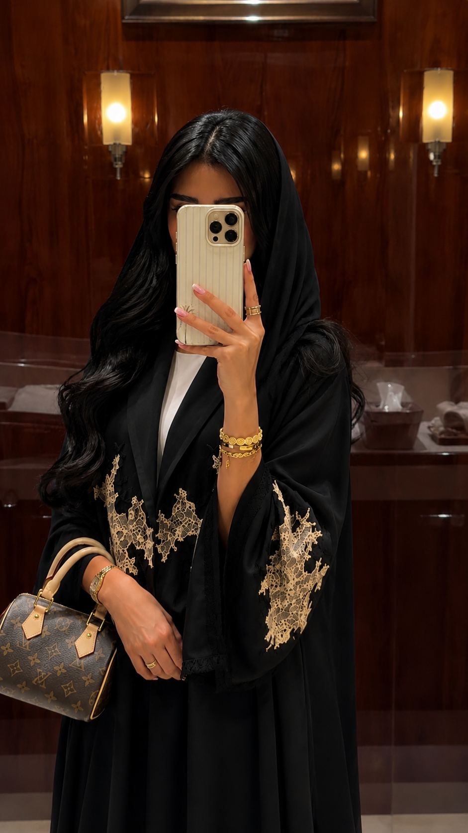 Black Embroidered