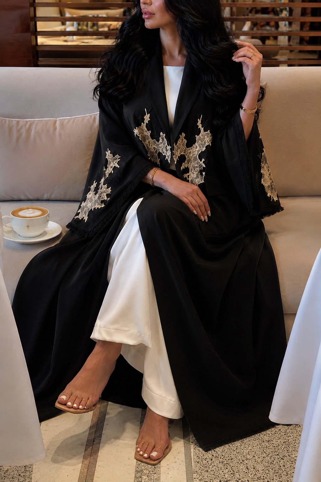 Black Embroidered