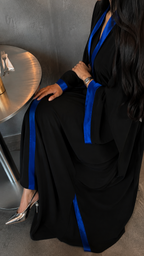 Blue Trim | Trim Abaya view 3