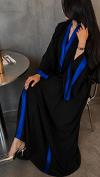Blue Trim | Trim Abaya view 1