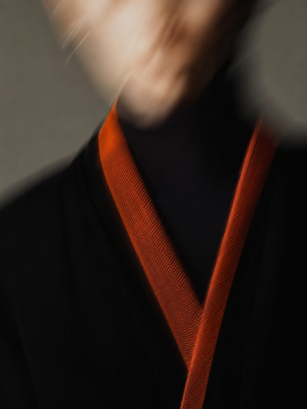 Black Orange Trim | Trim Abaya view 2
