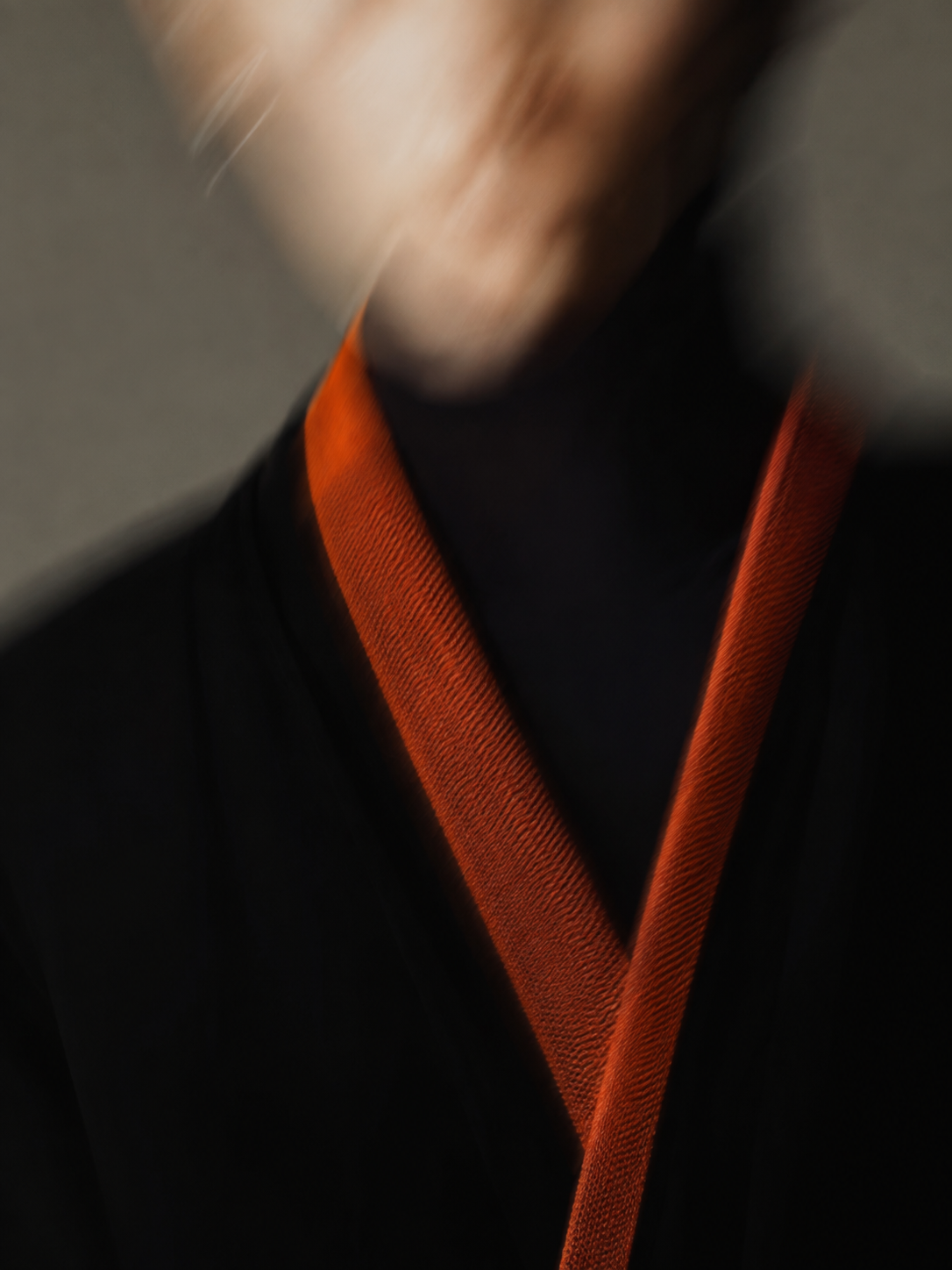Black Orange Trim | Trim Abaya view 2