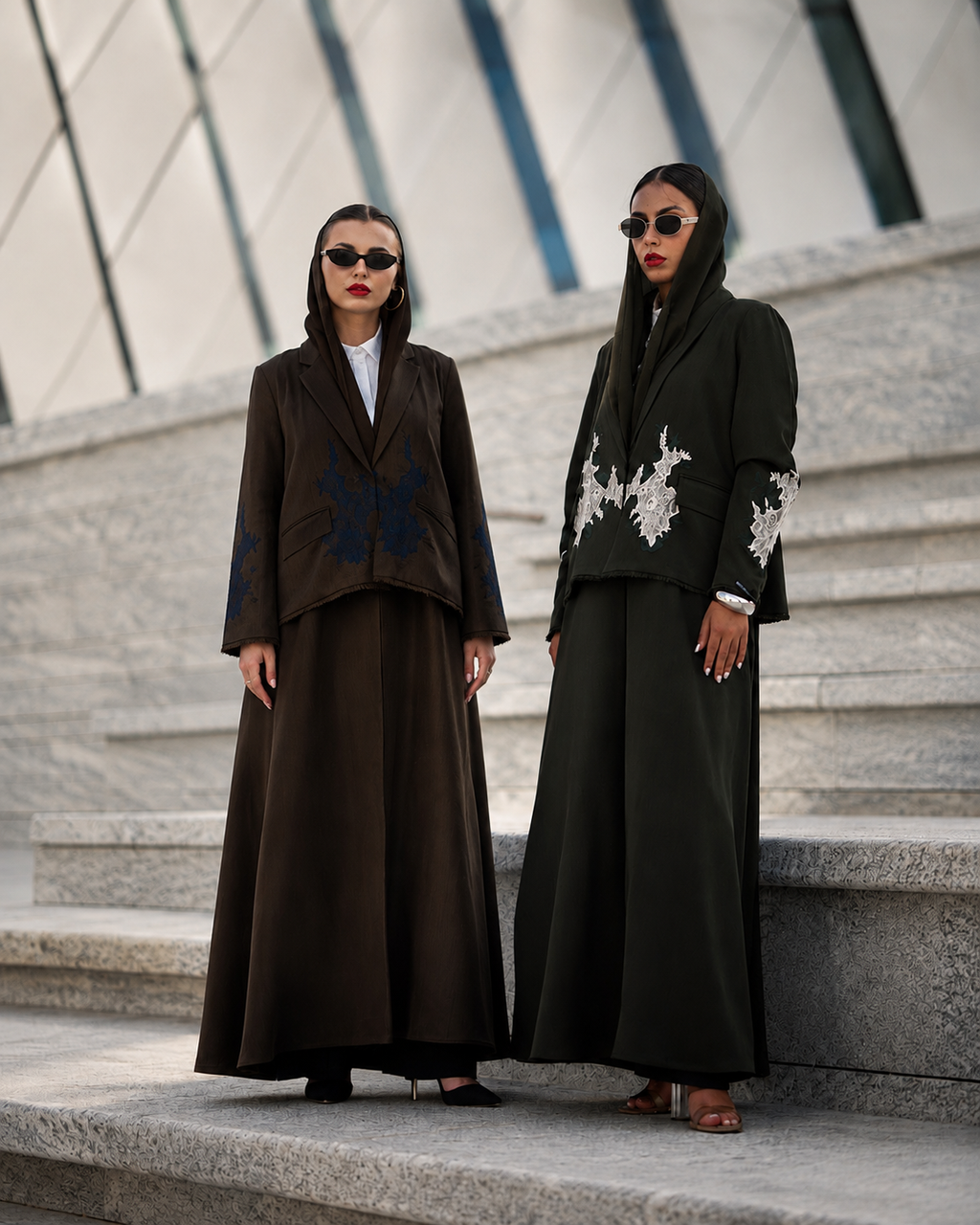 Black Embroidered